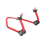 BIKE LIFT Black universal adjustable rear motorcycle stand with V-shaped sliders